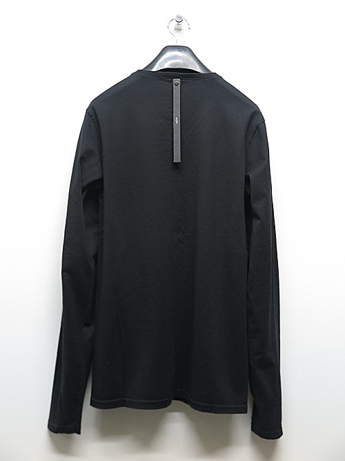 wjk֥른/basic V-neck L/S/black