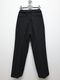 ATTACHMENT�������å�����/PE STRETCH DOUBLE CLOTH BELTED STRAIGHT TROUSERS/BLACK
