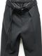 ATTACHMENT�������å�����/PE STRETCH DOUBLE CLOTH BELTED STRAIGHT TROUSERS/BLACK