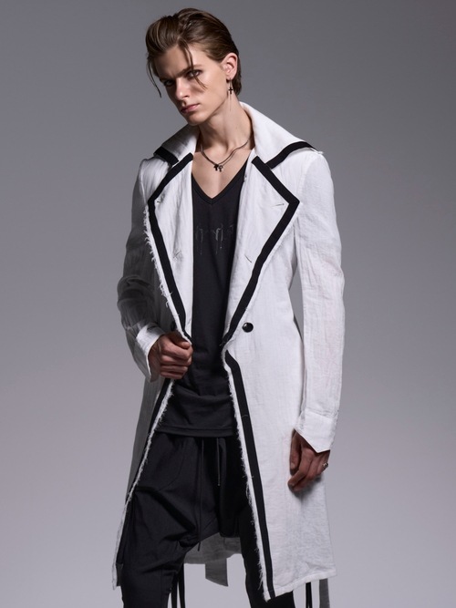 (ͽ���ʡ�5��6������ͽ��/kiryuyrik������奦����奦/W-Gaze Napoleon Coat/White