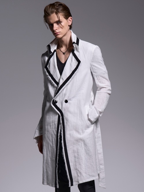 (ͽ���ʡ�5��6������ͽ��/kiryuyrik������奦����奦/W-Gaze Napoleon Coat/White