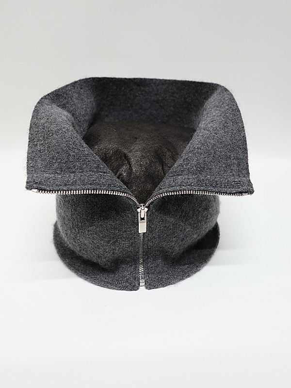 ATTACHMENT�������å�����/CASHMERE KNIT NECK WARMER/X.GRAY