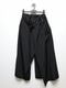 Ground Y�����饦��ɥ磻/TA/PE CREPE DE CHINE WRAP PANTS/BLACK