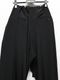 Ground Y�����饦��ɥ磻/TA/PE CREPE DE CHINE WRAP PANTS/BLACK
