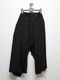 Ground Y�����饦��ɥ磻/TA/PE CREPE DE CHINE WRAP PANTS/BLACK