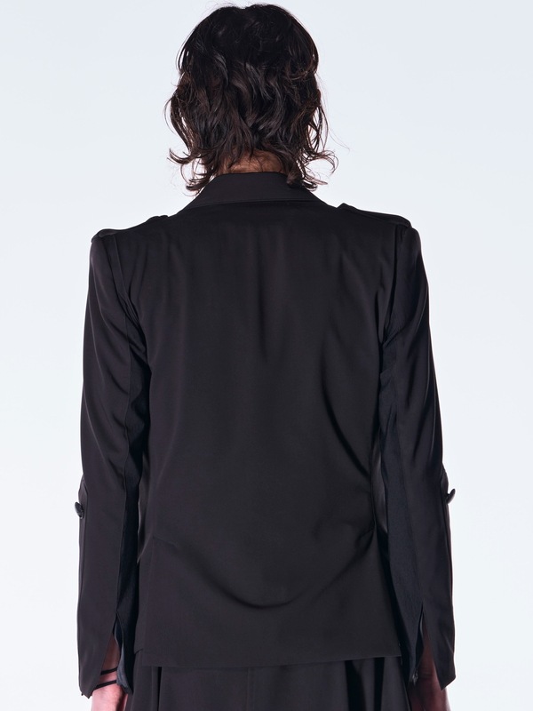 (ͽ���ʡ�9������10������ͽ��/kiryuyrik������奦����奦/PE Gabardine Short Goth Jacket/Black