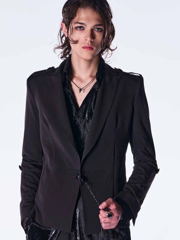 (ͽ���ʡ�9������10������ͽ��/kiryuyrik������奦����奦/PE Gabardine Short Goth Jacket/Black