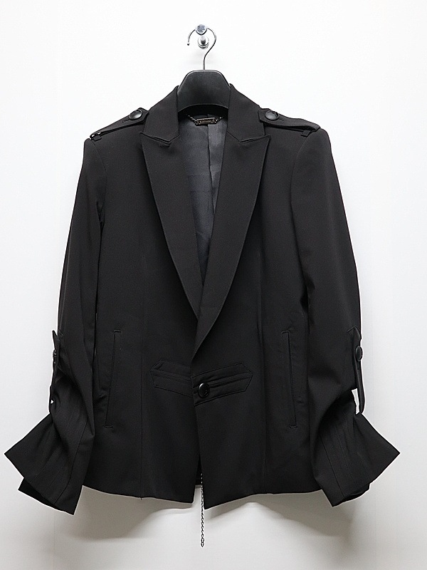 (ͽ���ʡ�9������10������ͽ��/kiryuyrik������奦����奦/PE Gabardine Short Goth Jacket/Black