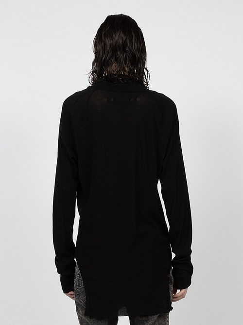 SALE40%OFF/JULIUS����ꥦ��/COTTON RIB CUT & SEWN3/BLACK.