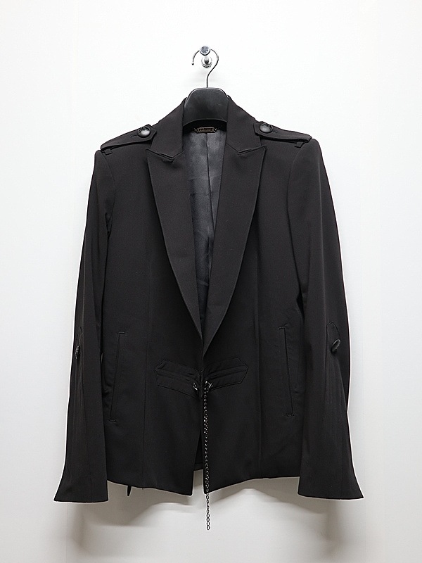 (ͽ���ʡ�9������10������ͽ��/kiryuyrik������奦����奦/PE Gabardine Short Goth Jacket/Black
