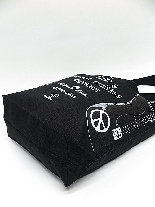 �㴰���THE ONENESS�������ͥ�/OrganicCottonCanvas toteBAG/BLK