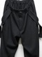 Yohji Yamamoto襦ޥ/SOFT JERSEY HEM TAB PANTS/BLACK.