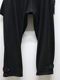 Yohji Yamamoto襦ޥ/SOFT JERSEY HEM TAB PANTS/BLACK.