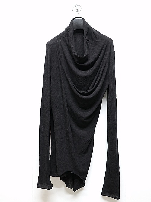 JULIUSꥦ/TEXTURE JERSEY CUT & SEWN5/BLACK