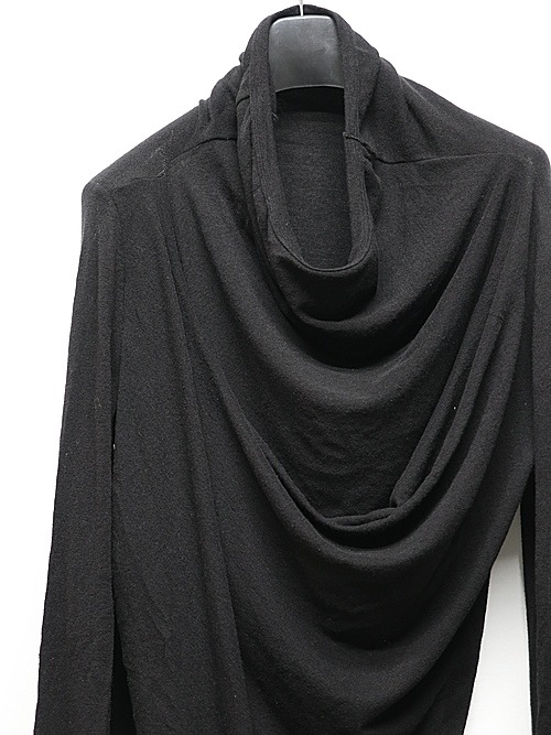 JULIUSꥦ/TEXTURE JERSEY CUT & SEWN5/BLACK