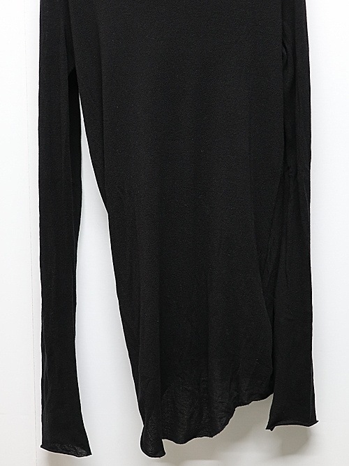 JULIUSꥦ/TEXTURE JERSEY CUT & SEWN5/BLACK