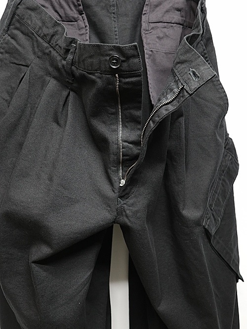 極美品 20ss Y's ヨウジヤマモト ブラック カーゴパンツ Ground Y ウールギャバジンリブカーゴパンツ - Ka na ta,Yohji