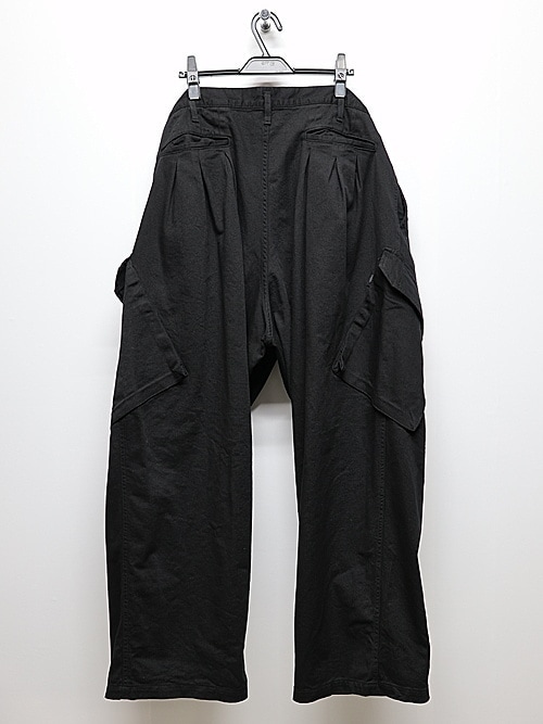 サイト　ヨウジヤマモト　キュロットパンツ T/W GABARDINE CULOTTE PANTS(M Black): S'YTE｜THE SHOP YOHJI
