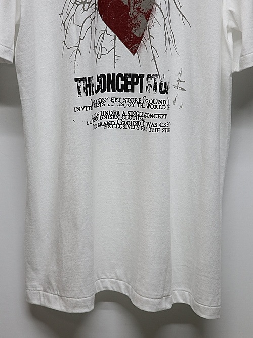 Ground Y饦ɥ磻/20/cotton jesey Heart/WHITE