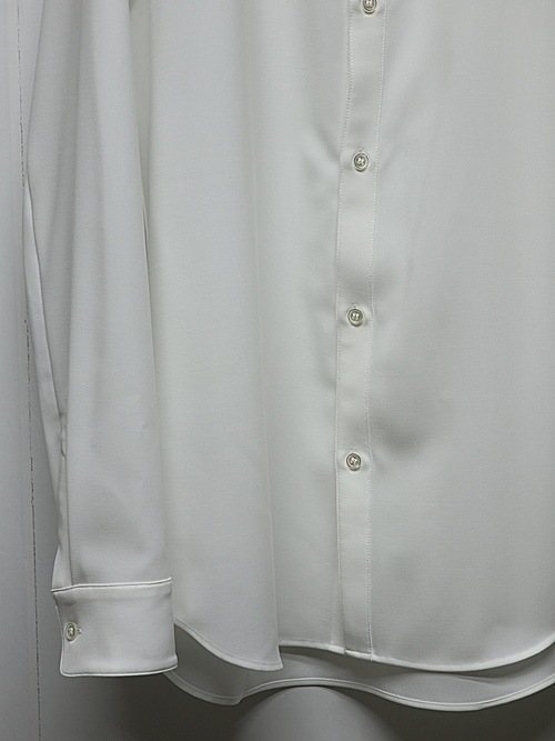ATTACHMENT�������å�����/PE CONPACT TWILL REGULAR COLLAR DRESS SHIRTS/WHITE