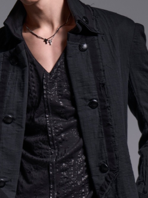 (ͽ���ʡ�5��6������ͽ��/kiryuyrik������奦����奦/W-Gaze Napoleon Coat/Black