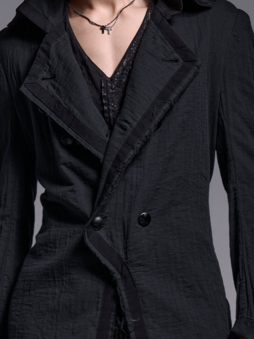 (ͽ���ʡ�5��6������ͽ��/kiryuyrik������奦����奦/W-Gaze Napoleon Coat/Black