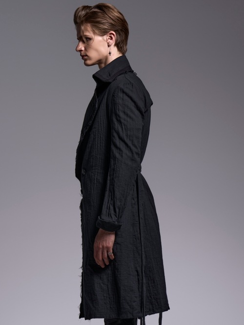 (ͽ���ʡ�5��6������ͽ��/kiryuyrik������奦����奦/W-Gaze Napoleon Coat/Black