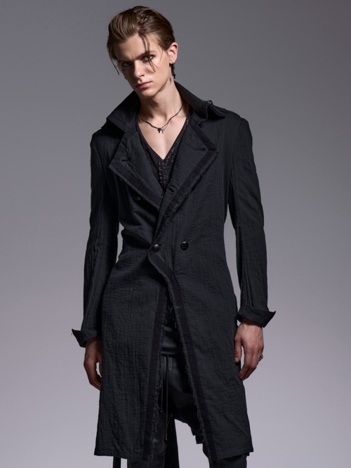 (ͽ���ʡ�5��6������ͽ��/kiryuyrik������奦����奦/W-Gaze Napoleon Coat/Black