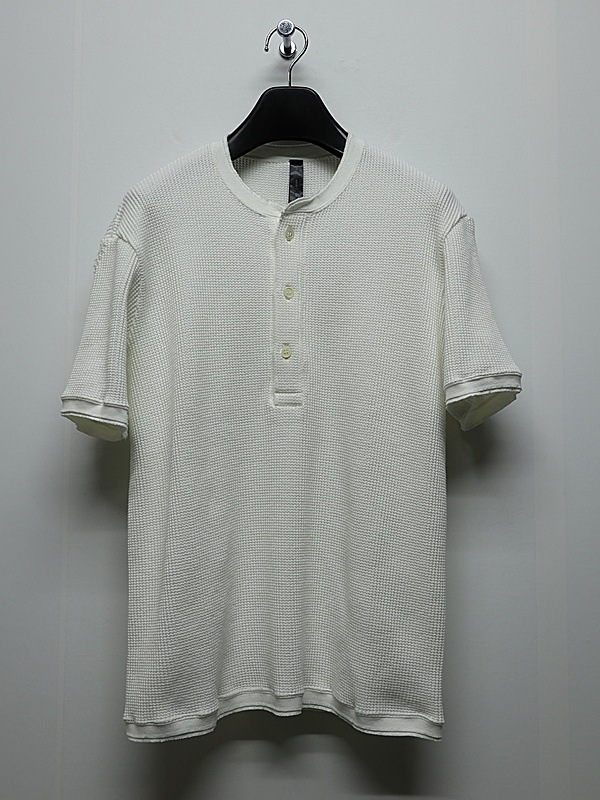 wjk�����֥른��������/waffle henley S/S/white.