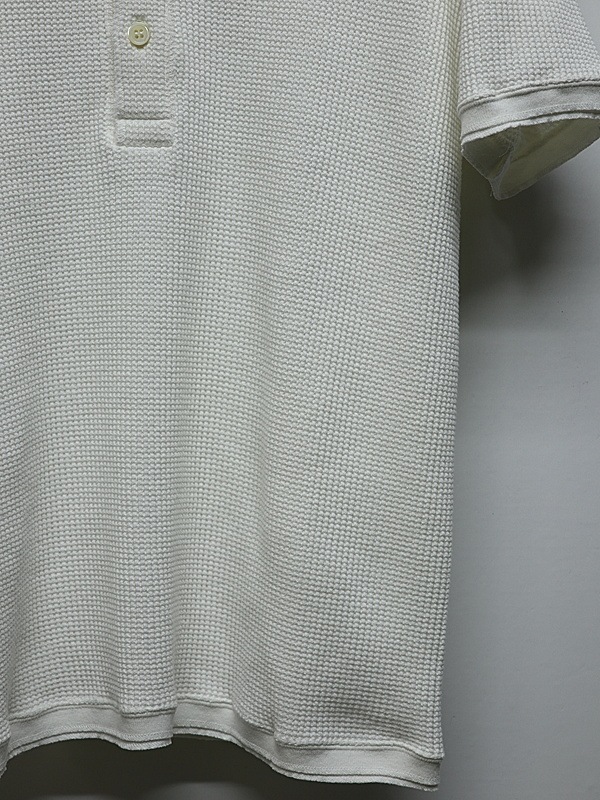 wjk�����֥른��������/waffle henley S/S/white.