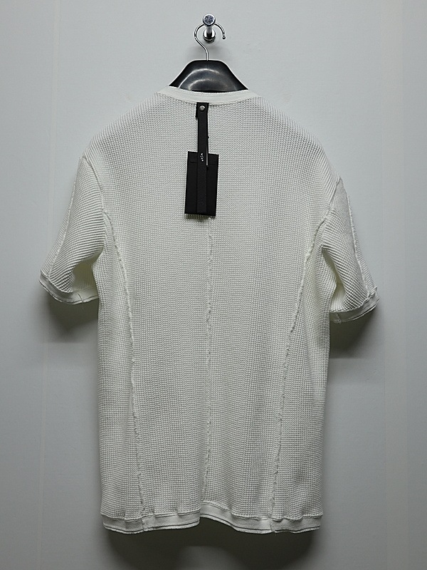 wjk�����֥른��������/waffle henley S/S/white.