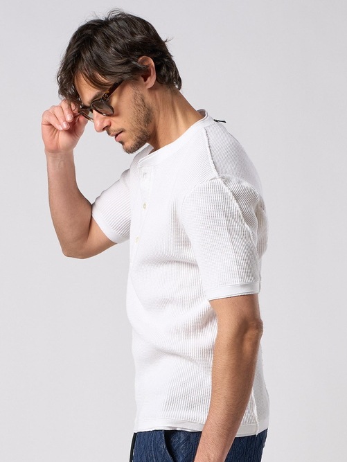 (ͽ���ʡ�5��6������ͽ��/wjk�����֥른��������/waffle henley S/S/white