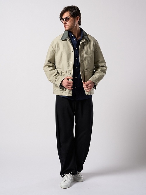 (ͽ���ʡ�9��10������ͽ��/wjk�����֥른��������/venetian stripe wide banana slacks/black