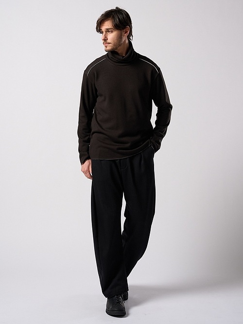 (ͽ���ʡ�9��10������ͽ��/wjk�����֥른��������/venetian stripe wide banana slacks/black