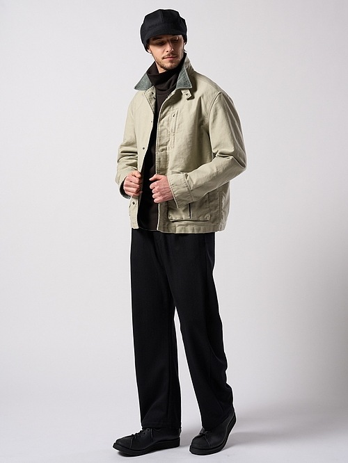 (ͽ���ʡ�9��10������ͽ��/wjk�����֥른��������/venetian stripe wide banana slacks/black