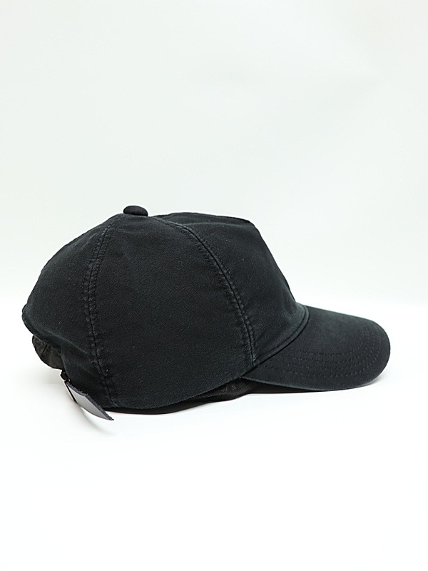 wjk�����֥른��������/heavy moleskin B.B.cap/black