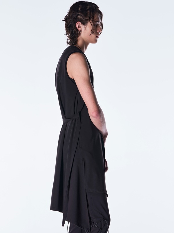 (ͽ���ʡ�9������10������ͽ��/kiryuyrik������奦����奦/PE Gabardine Flare Vest/Black