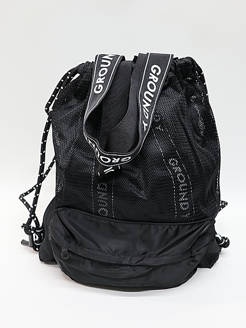 Ground Y�����饦��ɥ磻/2WAY MESH BAG PACK/BLK.
