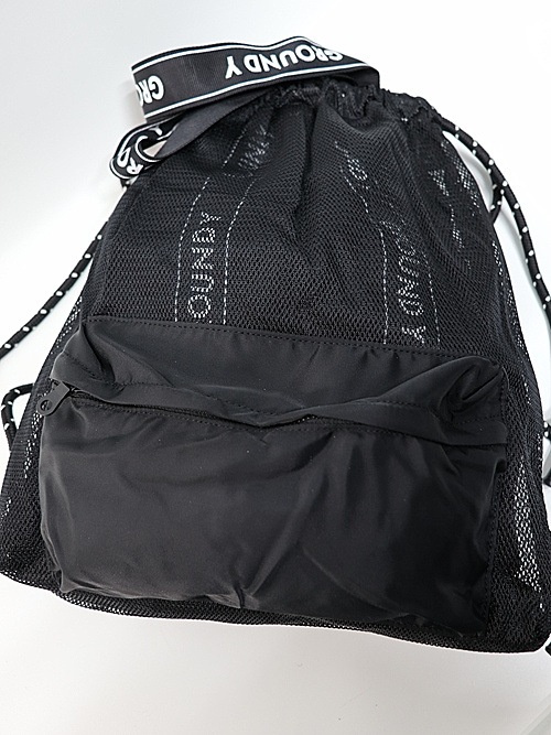 Ground Y�����饦��ɥ磻/2WAY MESH BAG PACK/BLK.