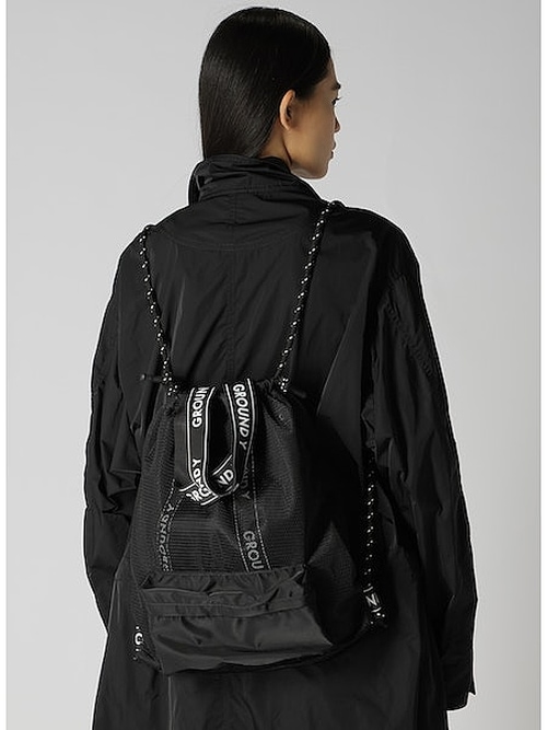 Ground Y�����饦��ɥ磻/2WAY MESH BAG PACK/BLK.