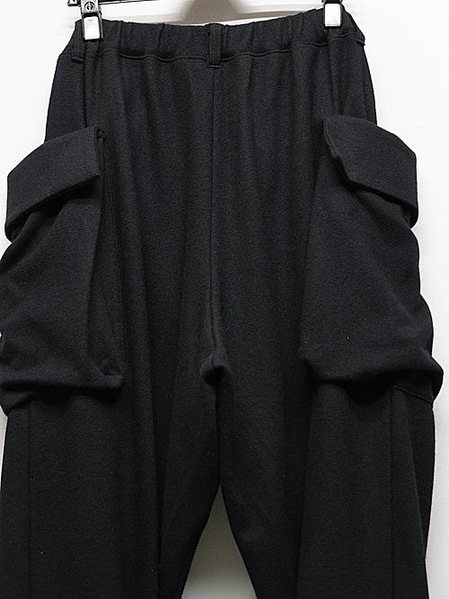 Yohji Yamamoto襦ޥ/SOFT JERSEY HEM TAB PNATS B/BLACK.