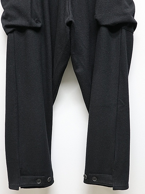 Yohji Yamamoto襦ޥ/SOFT JERSEY HEM TAB PNATS B/BLACK.