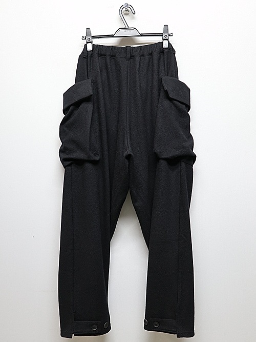 Yohji Yamamoto襦ޥ/SOFT JERSEY HEM TAB PNATS B/BLACK.