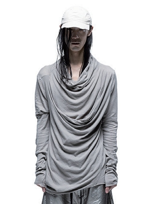 (ͽ)89ͽ/JULIUSꥦ/TEXTURE JERSEY CUT & SEWN5/CEMENT