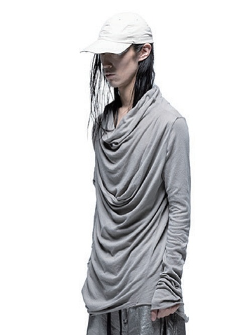 (ͽ)89ͽ/JULIUSꥦ/TEXTURE JERSEY CUT & SEWN5/CEMENT