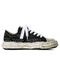 Maison MIHARA YASUHIRO��PETERSON 23 /Original Sole Studded Paint Canvas Low-Top Sneaker/BLACK