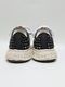 Maison MIHARA YASUHIRO��PETERSON 23 /Original Sole Studded Paint Canvas Low-Top Sneaker/BLACK