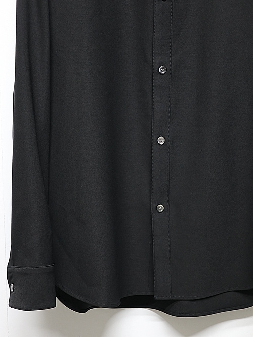 ATTACHMENT�������å�����/PE CONPACT TWILL REGULAR COLLAR DRESS SHIRTS/BLACK