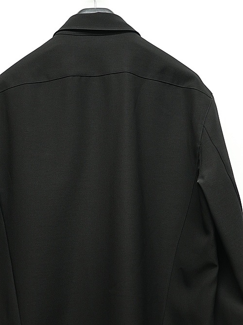 ATTACHMENT�������å�����/PE CONPACT TWILL REGULAR COLLAR DRESS SHIRTS/BLACK