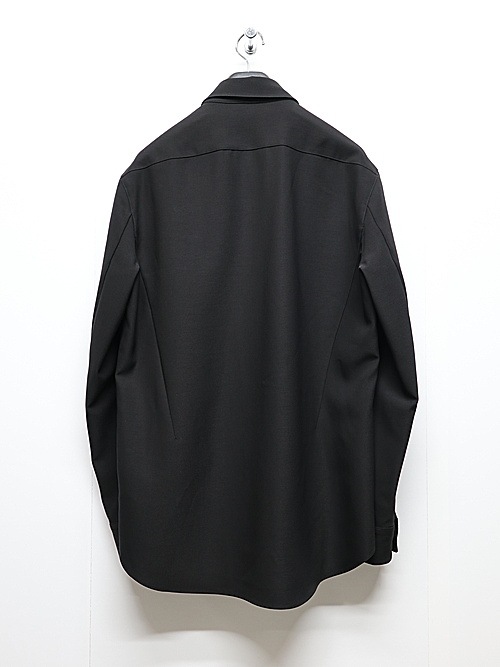 ATTACHMENT�������å�����/PE CONPACT TWILL REGULAR COLLAR DRESS SHIRTS/BLACK